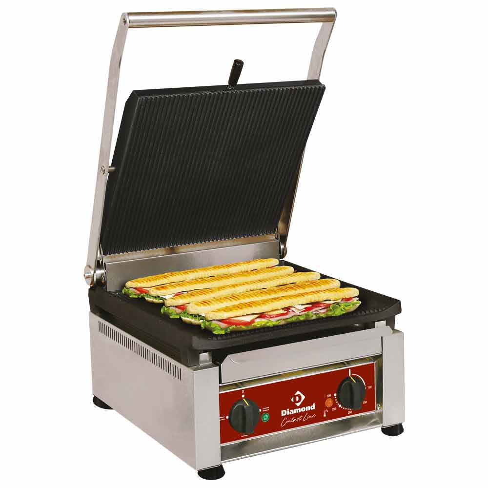 Kontaktgrill, emaljerede plader