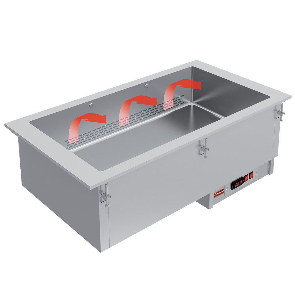Element bain-marie 5x GN 1/1 - tørret - ventileret