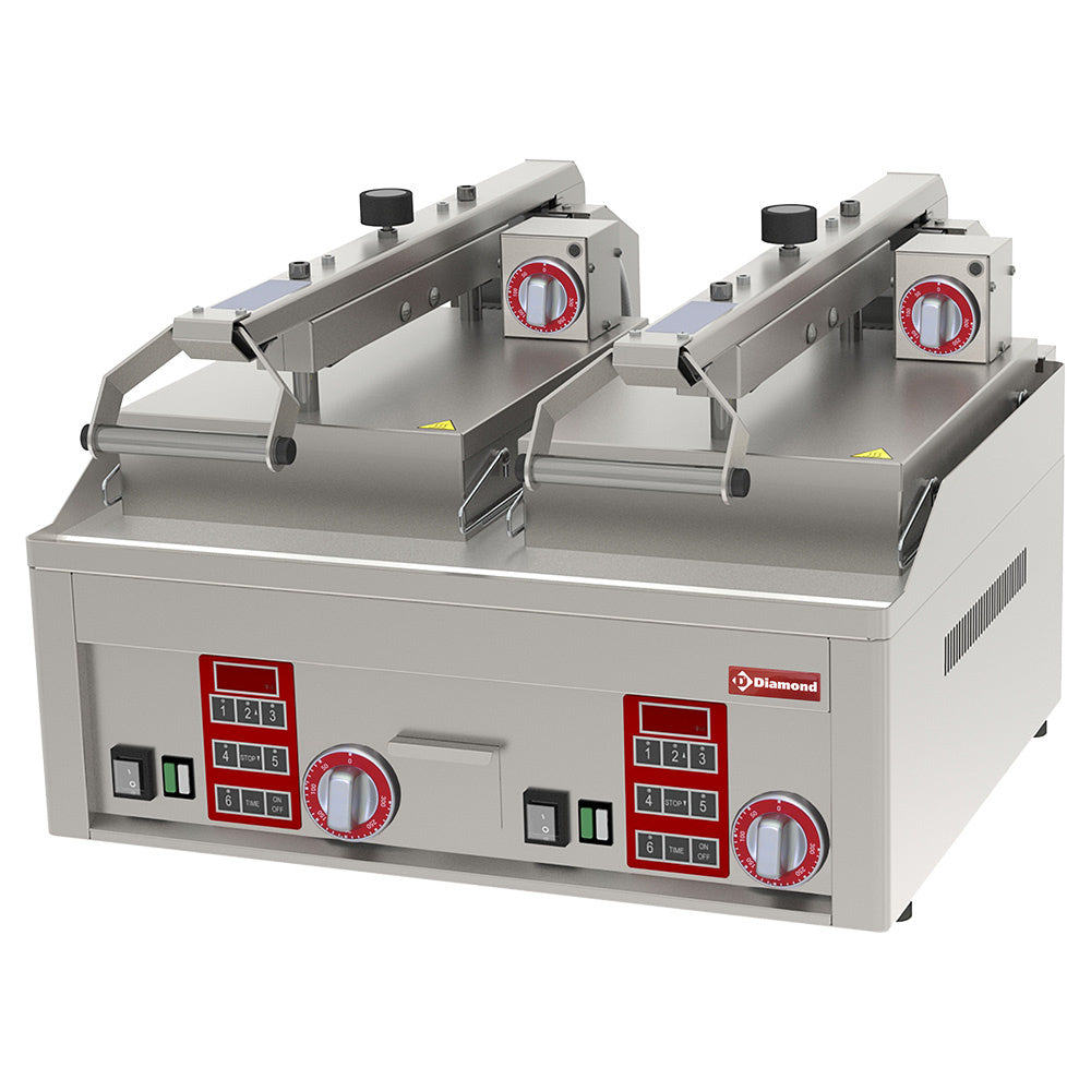 Glat, forkromet burgergrill, 4x 230/1V