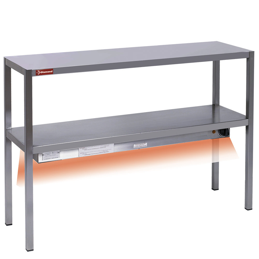 Opvarmet hylde - 2 niveauer
