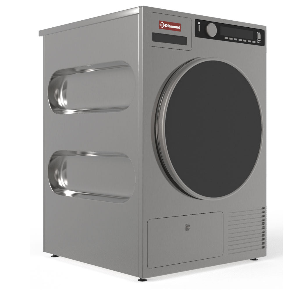Tørretumbler 6,5 kg "inox-Titanium", med kondensator