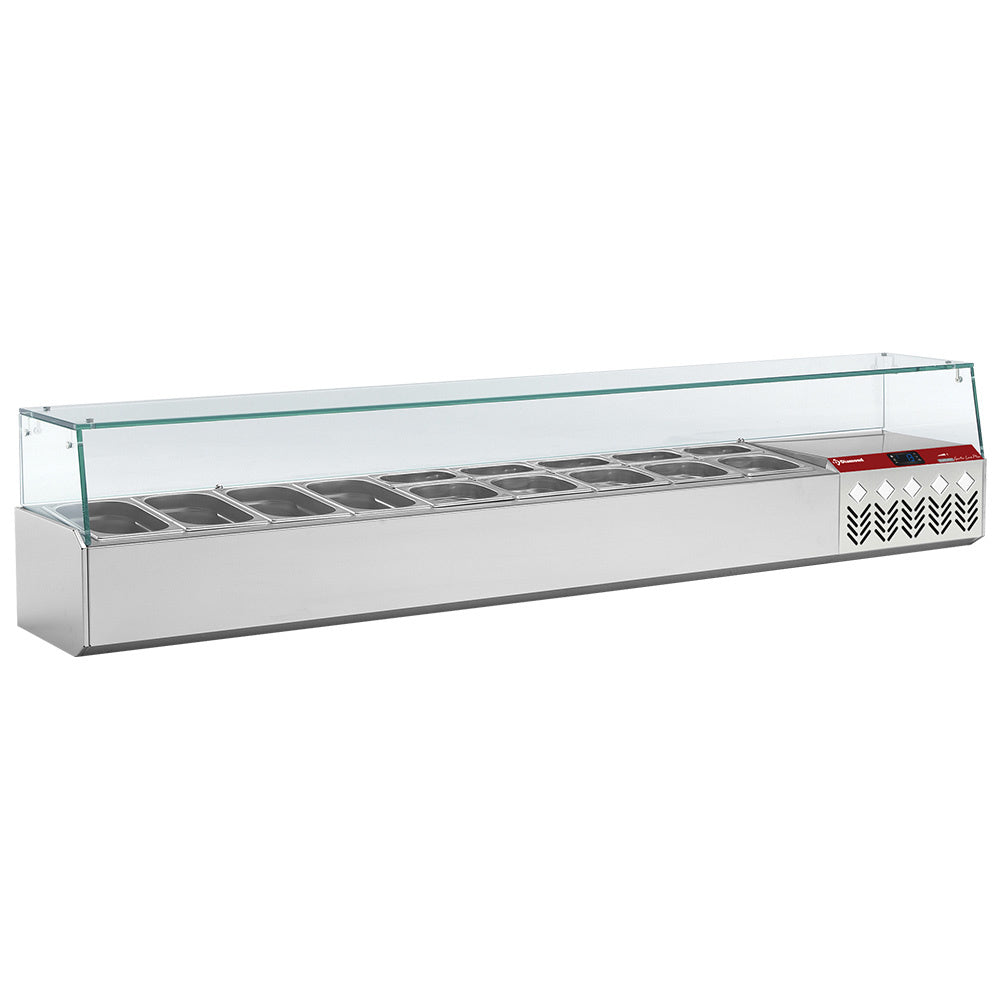 Køleopsats GN 9x1/4, med højre glas