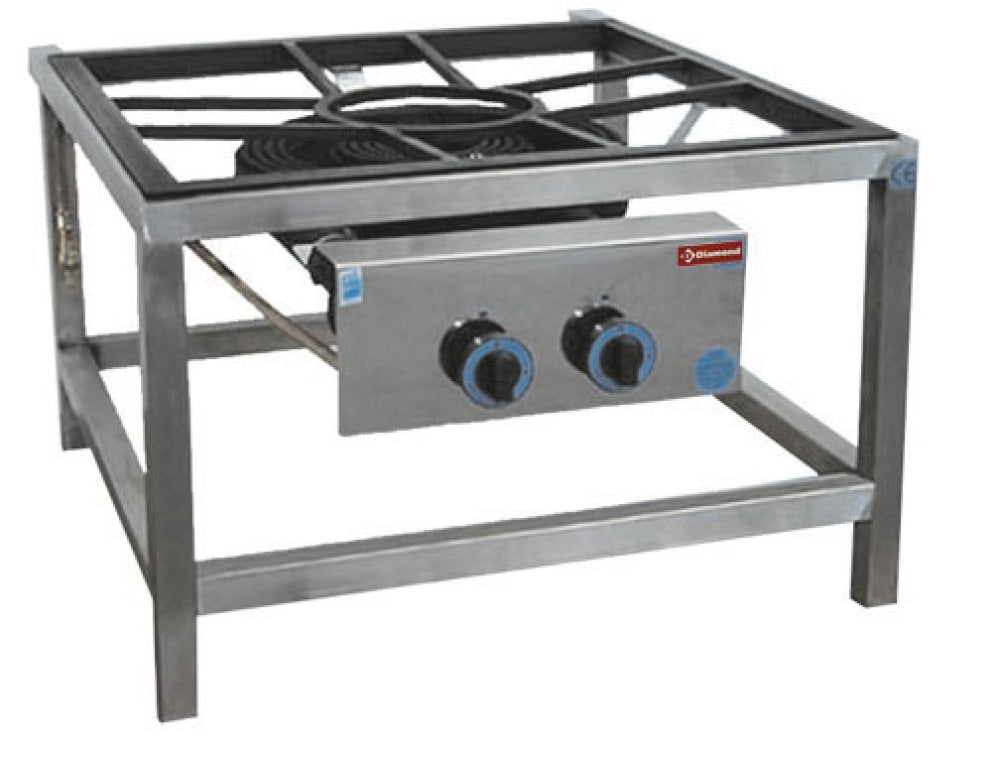 Gaskomfur, diam. 450 på støtte (27,2 kW)