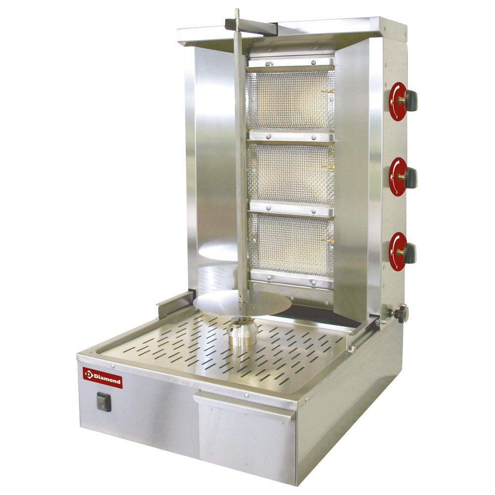 Kebabgrill, gas 35 kg