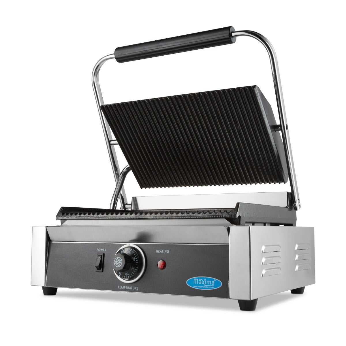 Kontaktgrill - Rillet - Enkelt Grillplade - 33,5cm (Sommertilbud)