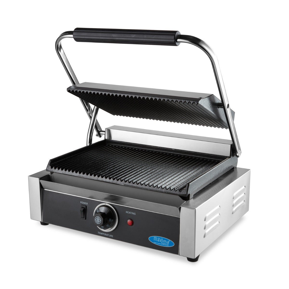 Kontaktgrill - Rillet - Enkelt Grillplade - 33,5cm (Sommertilbud)