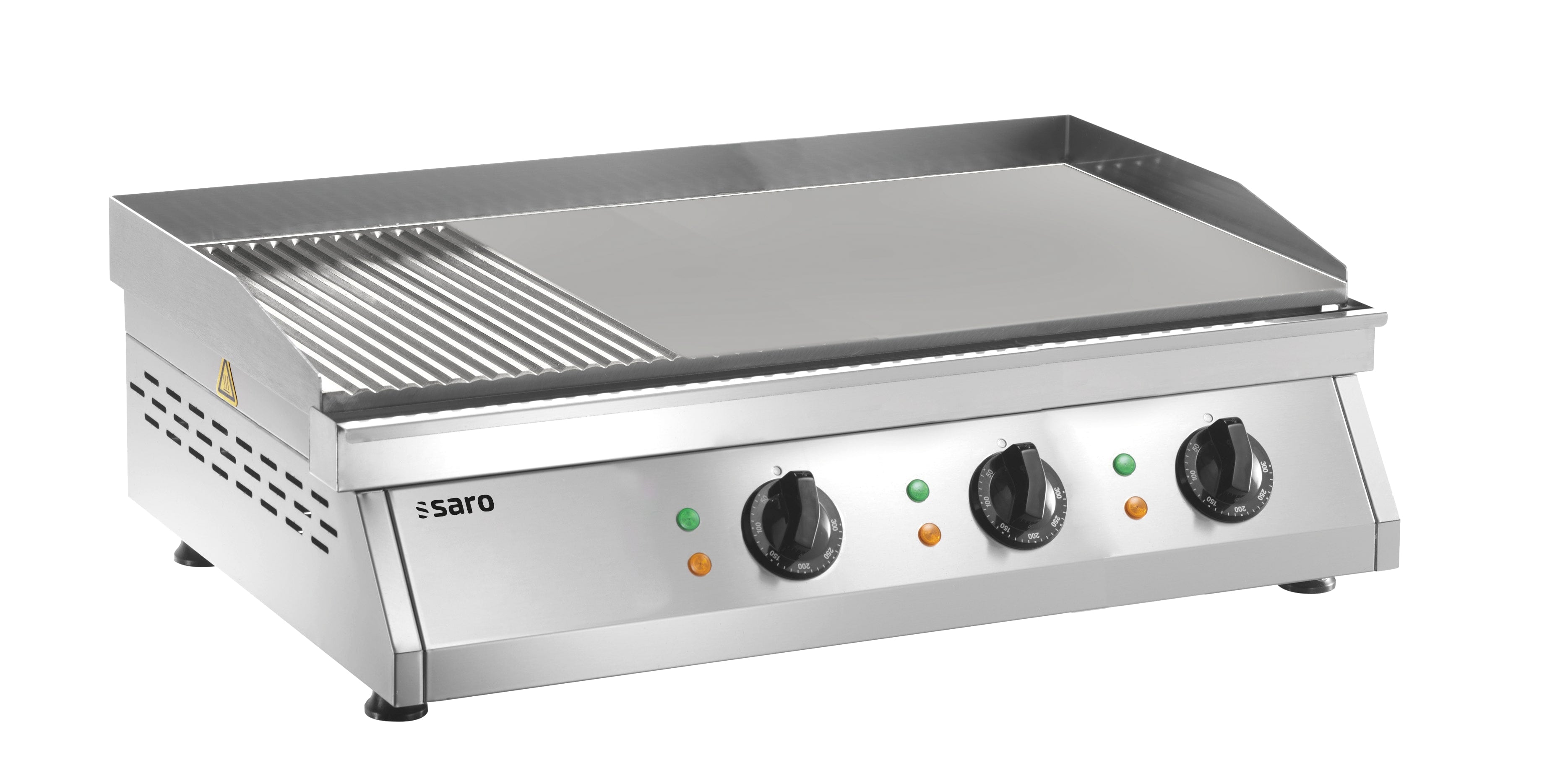 SARO Elektrisk stegepande (rillet + glat) model FRY TOP GH 760 R