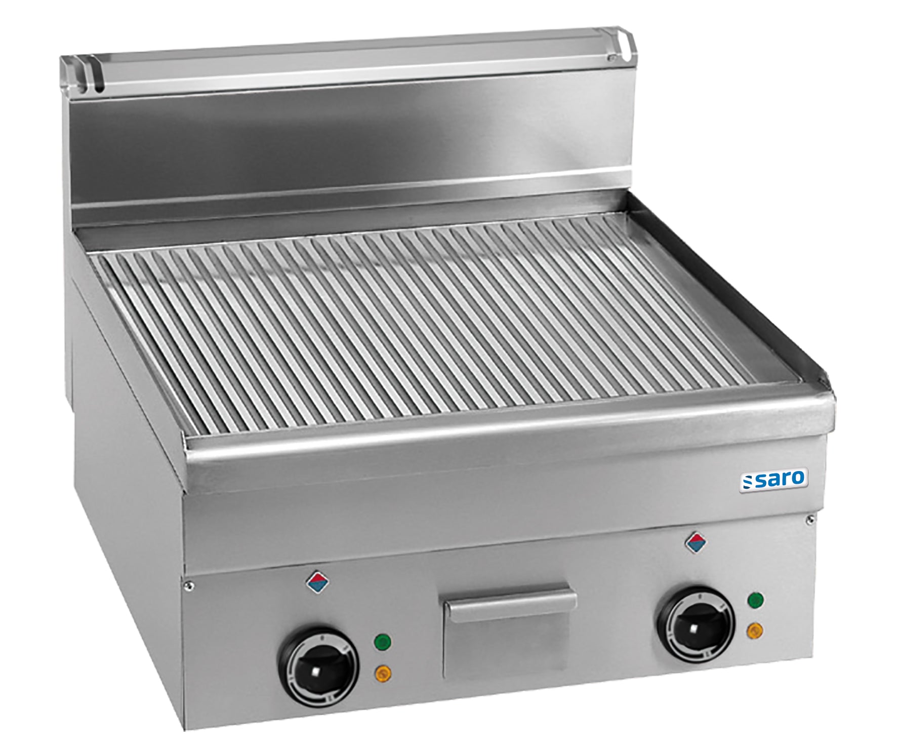 SARO Elektrisk Grillplade Ribbet Bordplade 600x600 model EFT66R