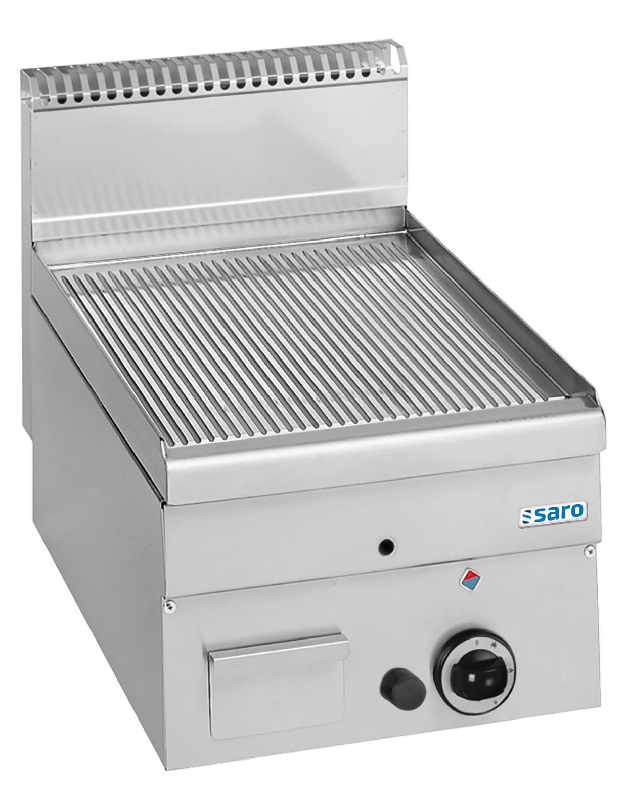SARO Gasgrillplade Ribbet Bordplade 400x600 model GFT46R