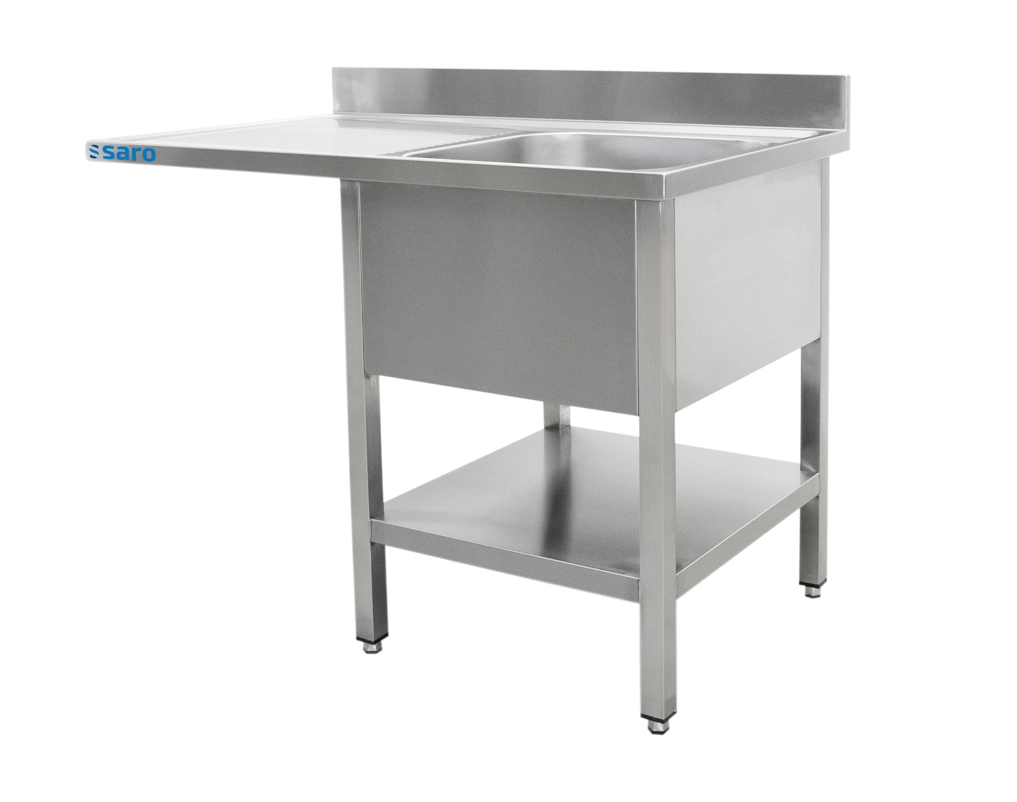 SARO Vaskstation med 1 håndvask, højre - 600 mm dybde, 1200 mm