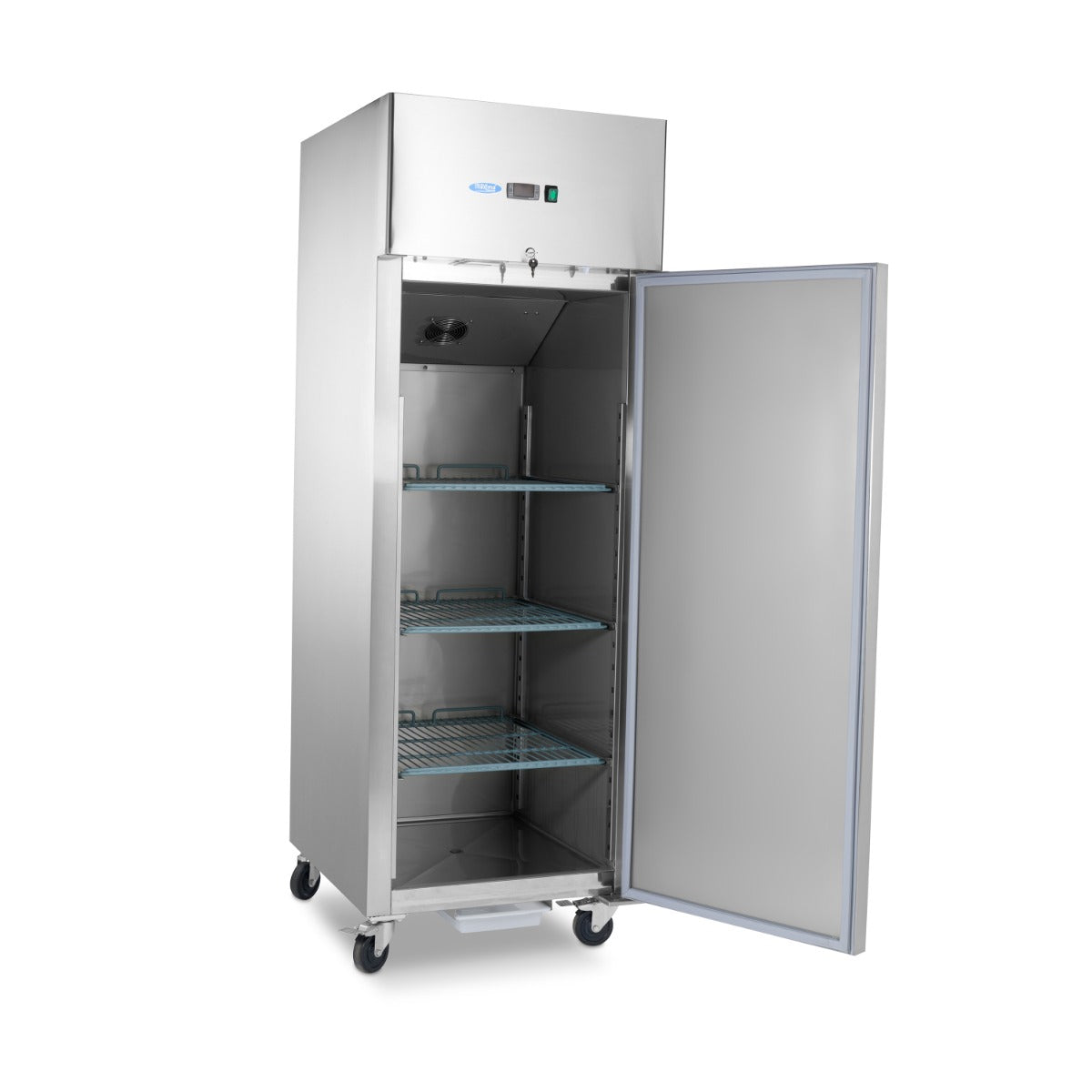 Fryser - 600L - 3 justerbare hylder (2/1 GN) - på hjul - inkl hylder