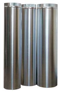 Rør til emhætte - Ø250 mm x 1000 mm