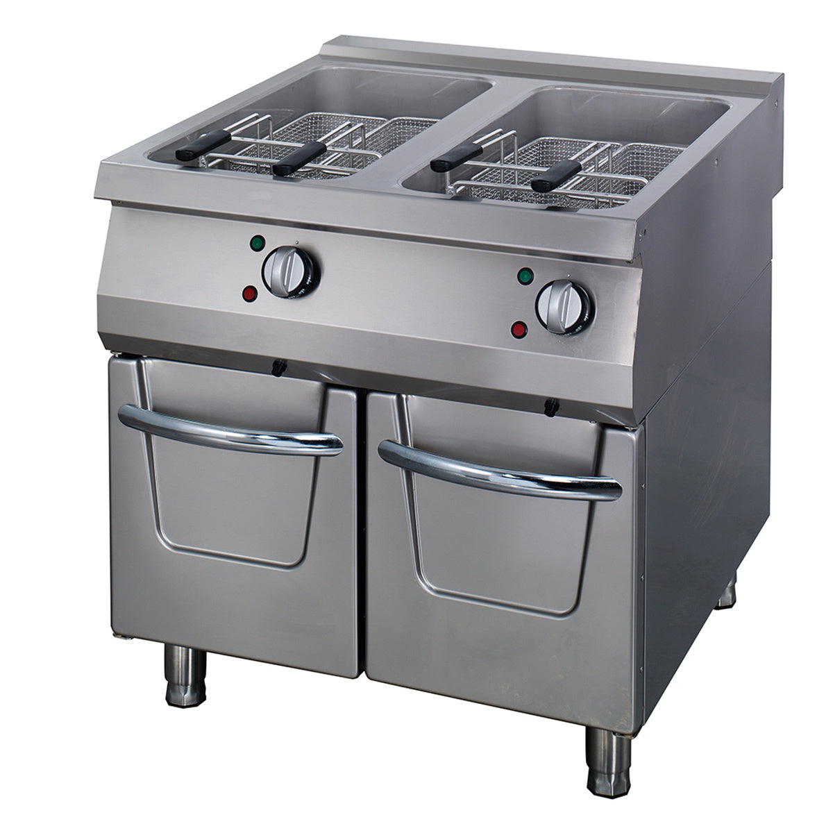 Premium Heavy Duty Friture - 2 x 22L - Dobbelt enhed - 90 cm dyb - med afløbshane - Elektrisk
