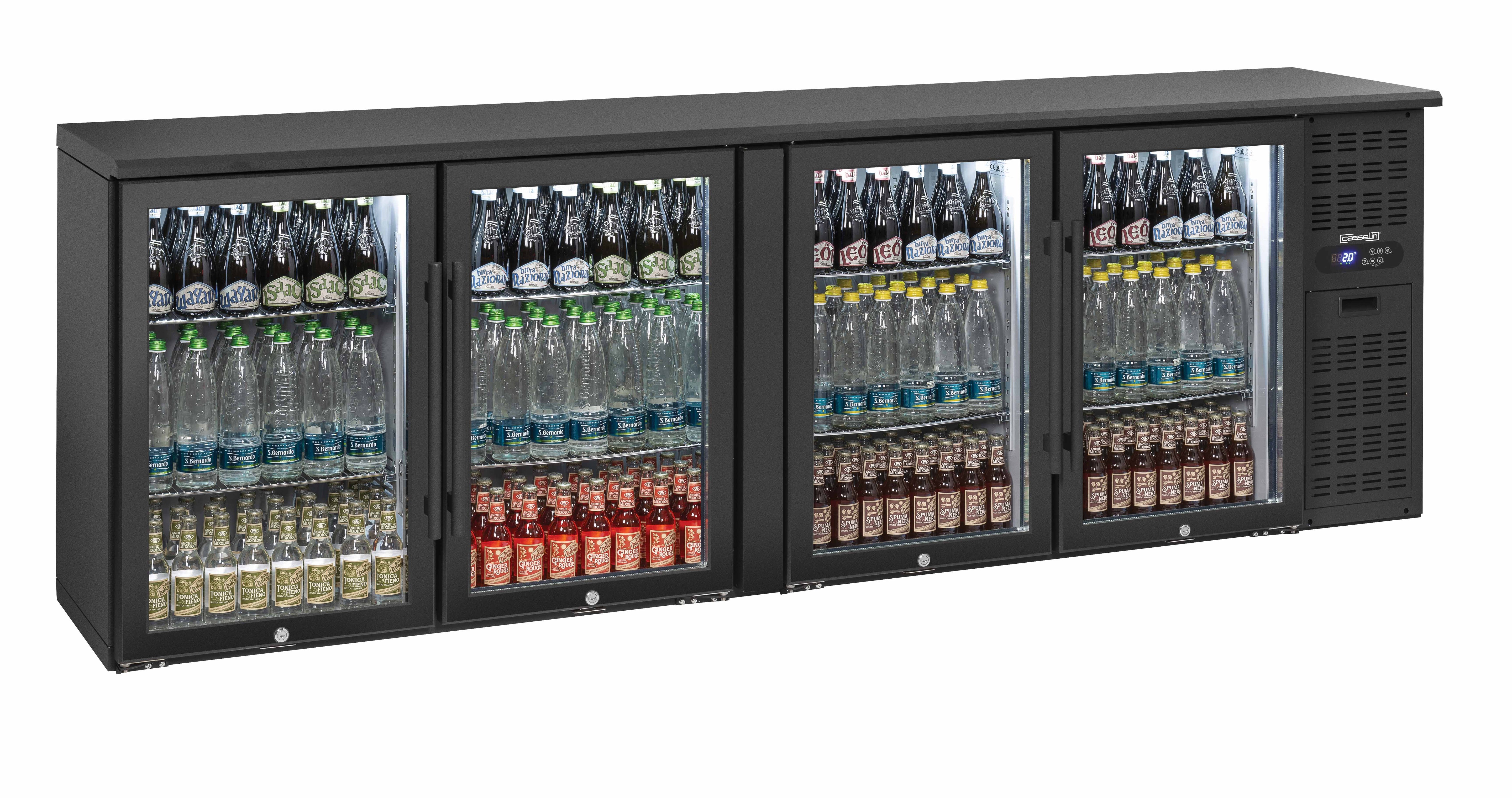 Backbar 4 glasdøre