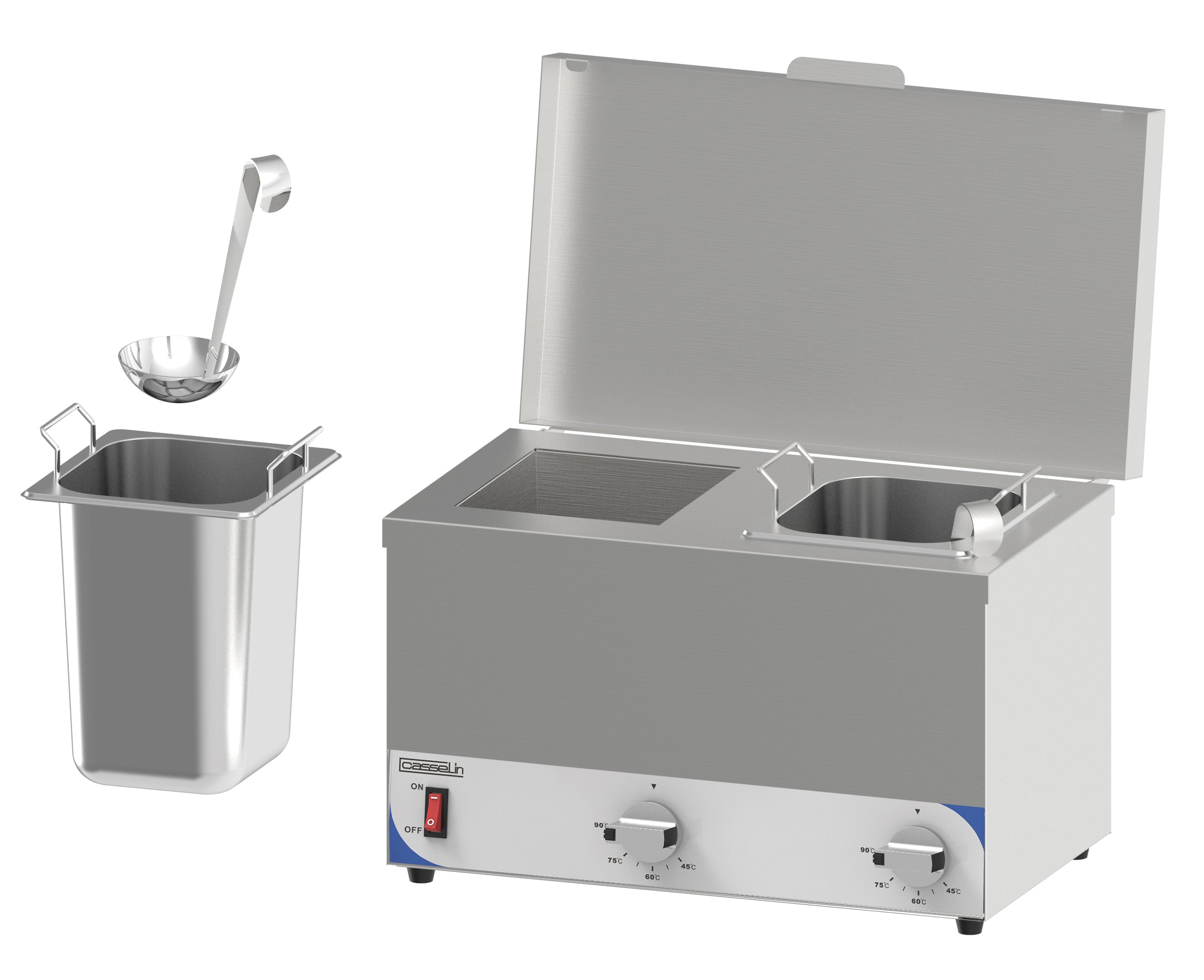 Bain-marie til sauce - Kompakt 2 tanke