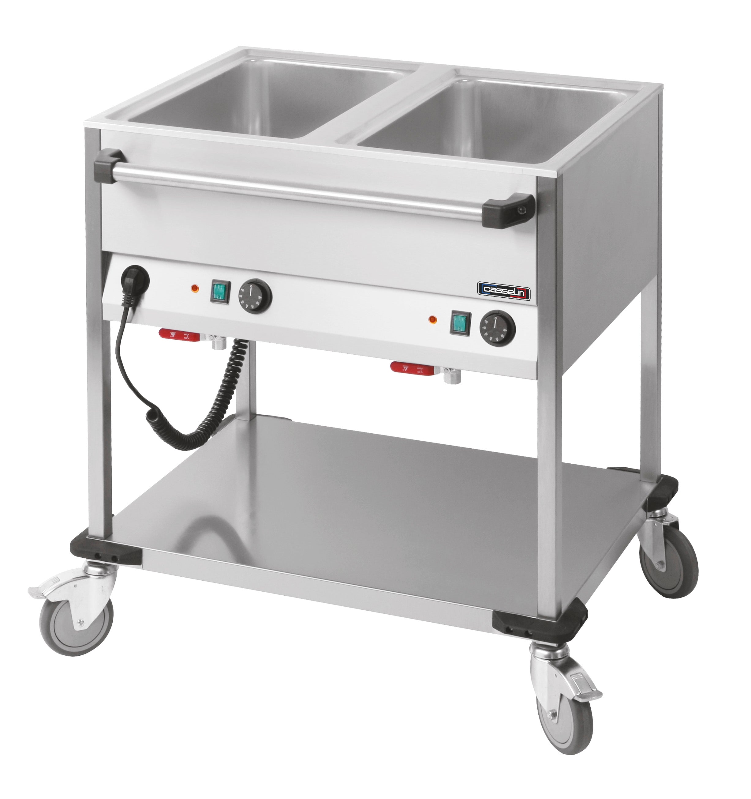 Bain-marie vogn vandopvarmet 2 x GN 1/1