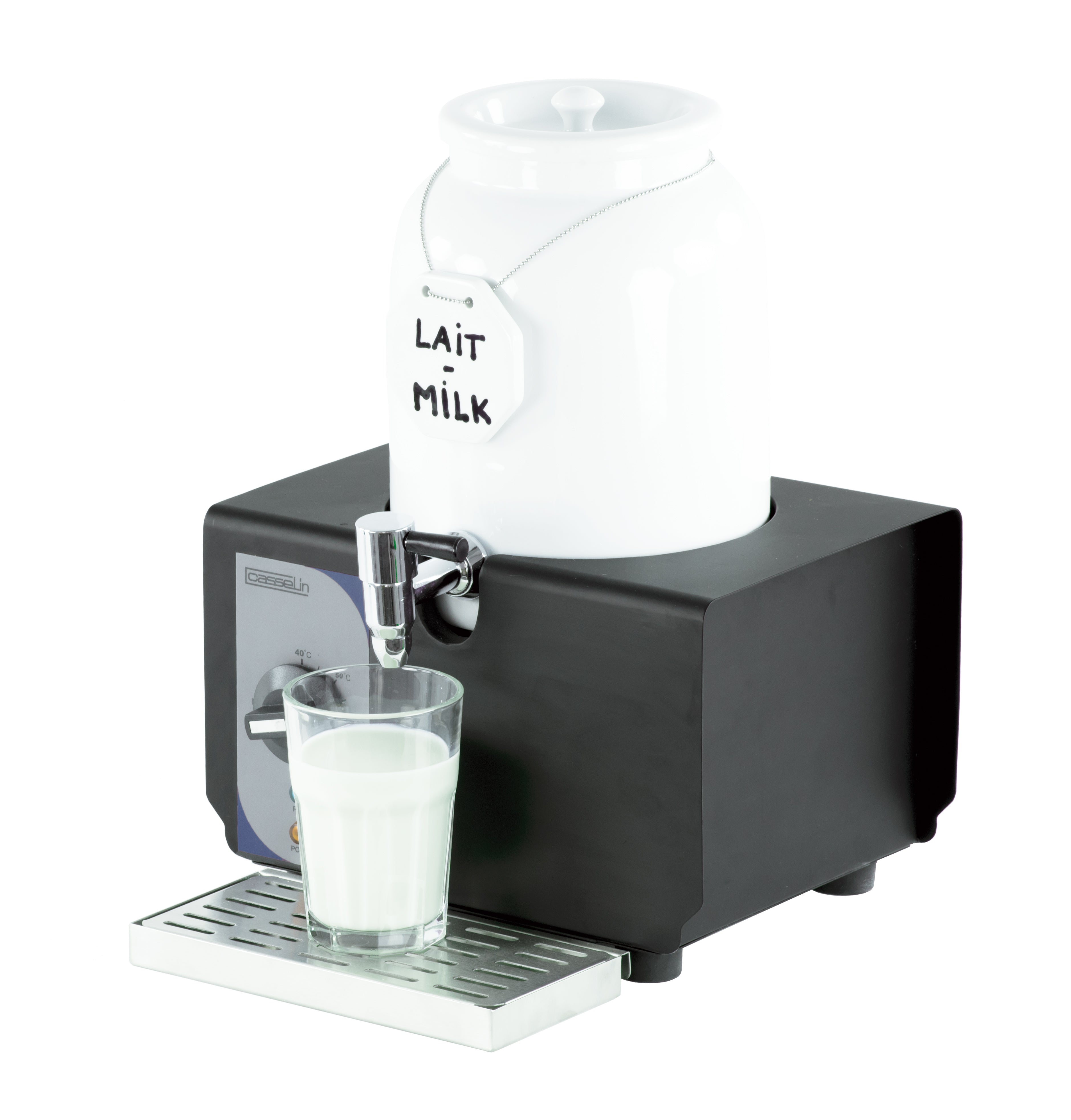 Varmmælksdispenser i porcelæn 4 L