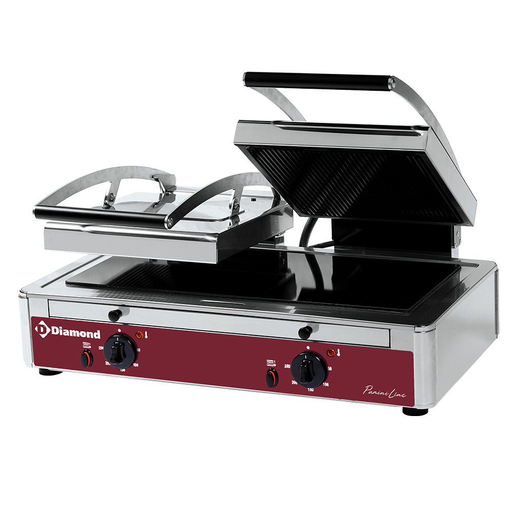 Grill Panini DOBBELT vitrokeramik