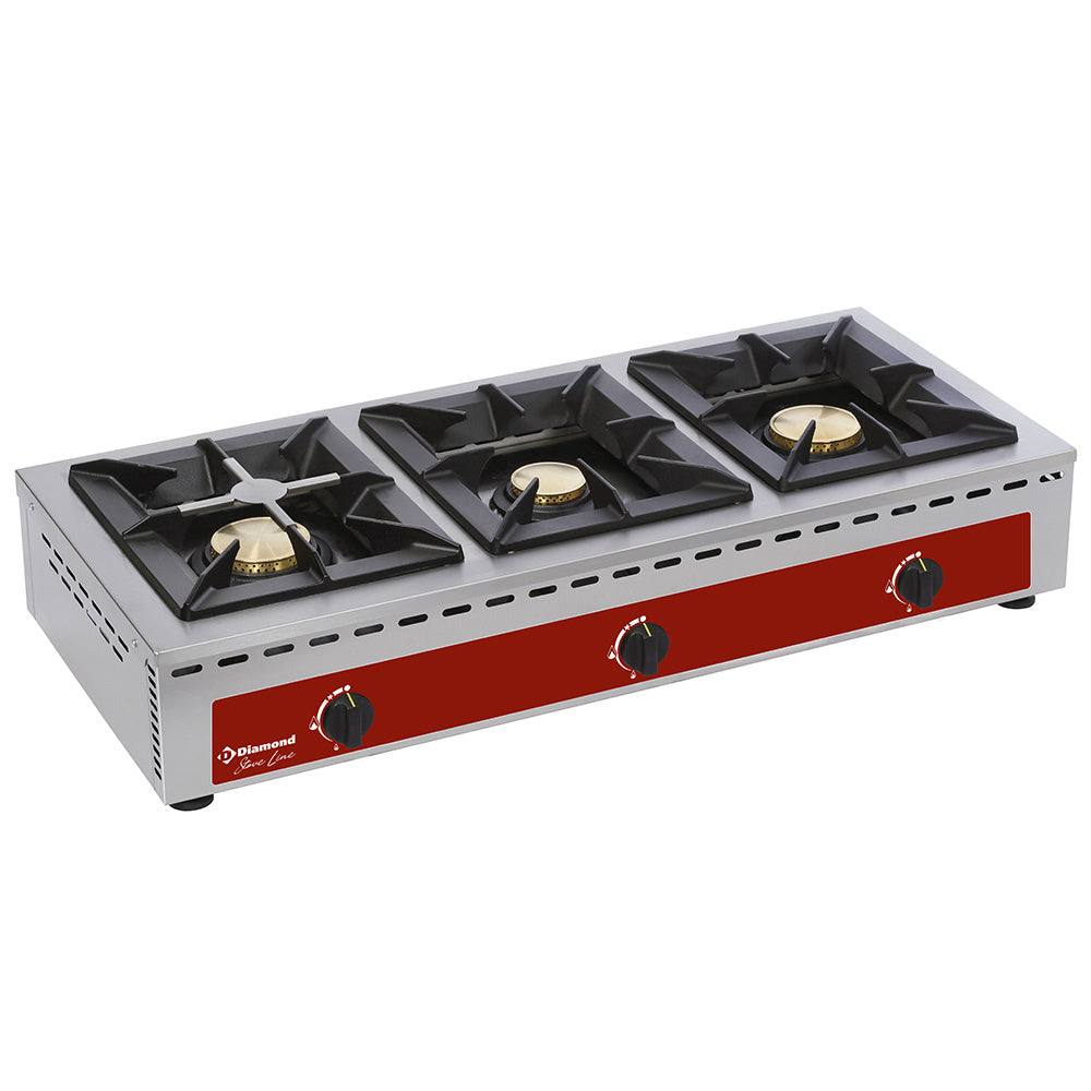 Kogebord - 3 brændere (7+5+7 kW)