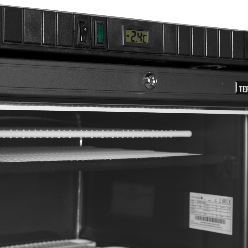 Sort displayfryser 300 liter - UFSC371G Black