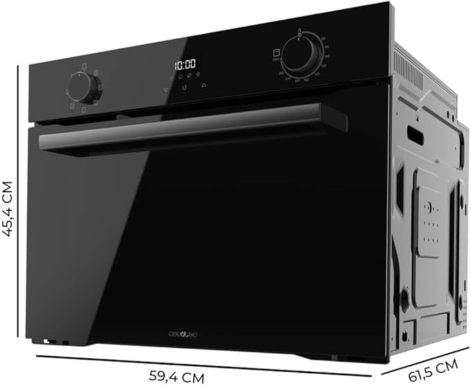 Ovn 53 liter - indbygning - 2600 watt med grill og damp