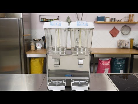 Drikkevaredispenser - 2 x 18L - Elektrisk - inkl omrøringsmekanisme (Sommertilbud)