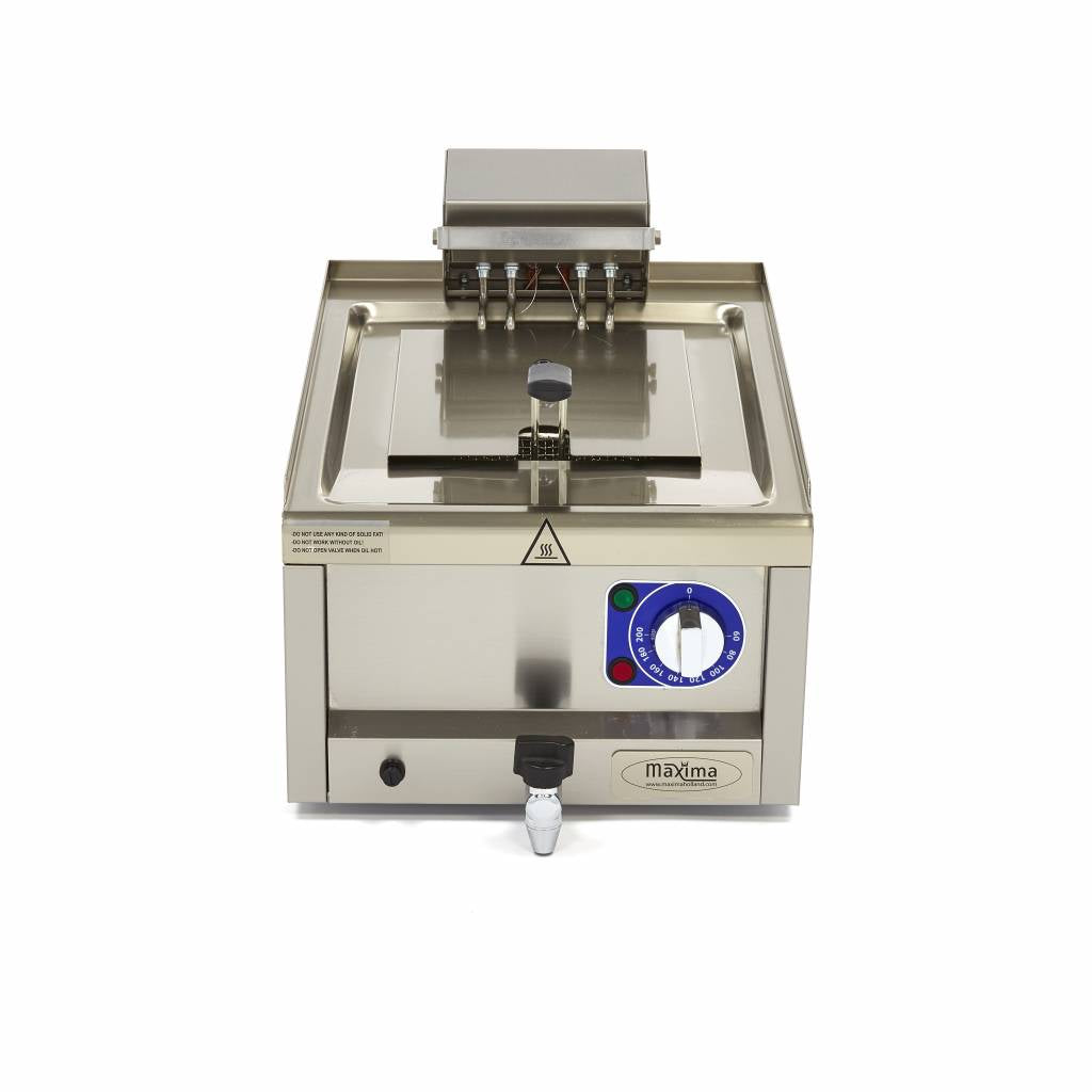 Friture - 10L - 1 kurv - med aftapningshane - 400V