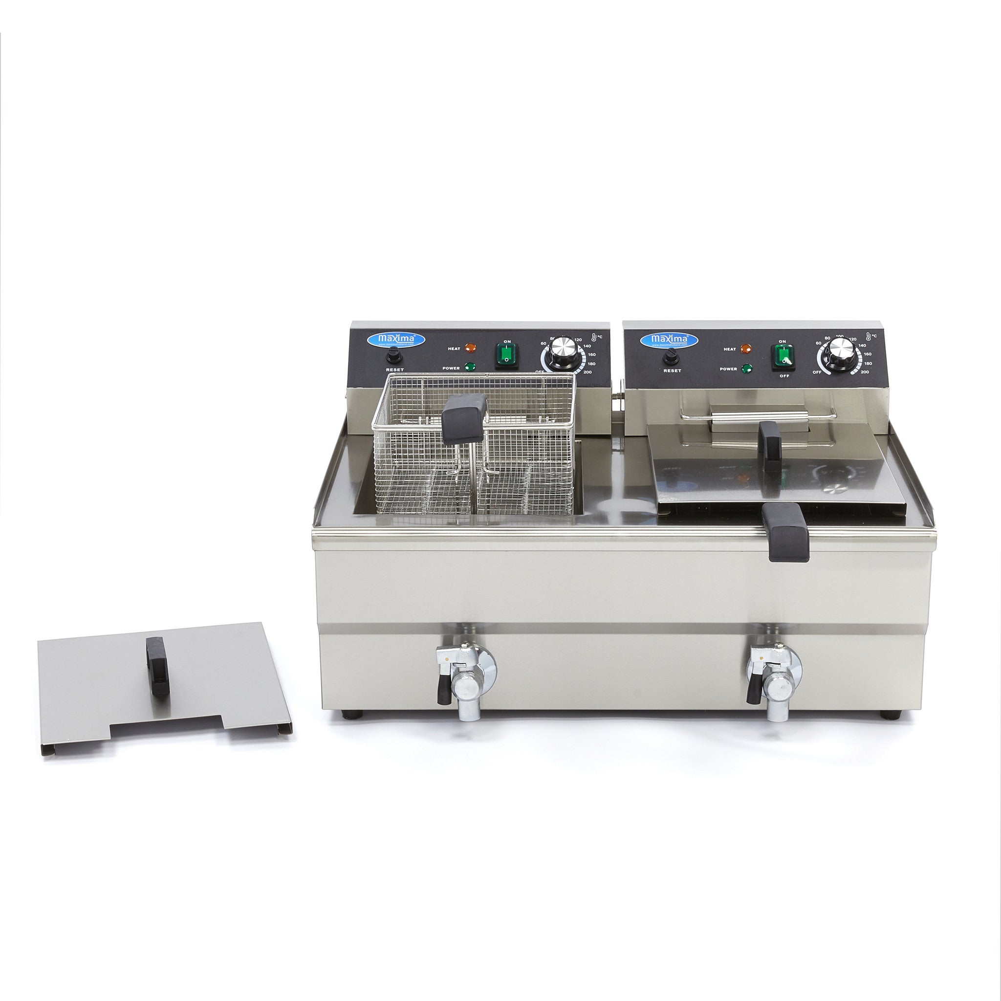 Friture - 2 x 16L - 2 kurve - med aftapningshane (Sommertilbud)
