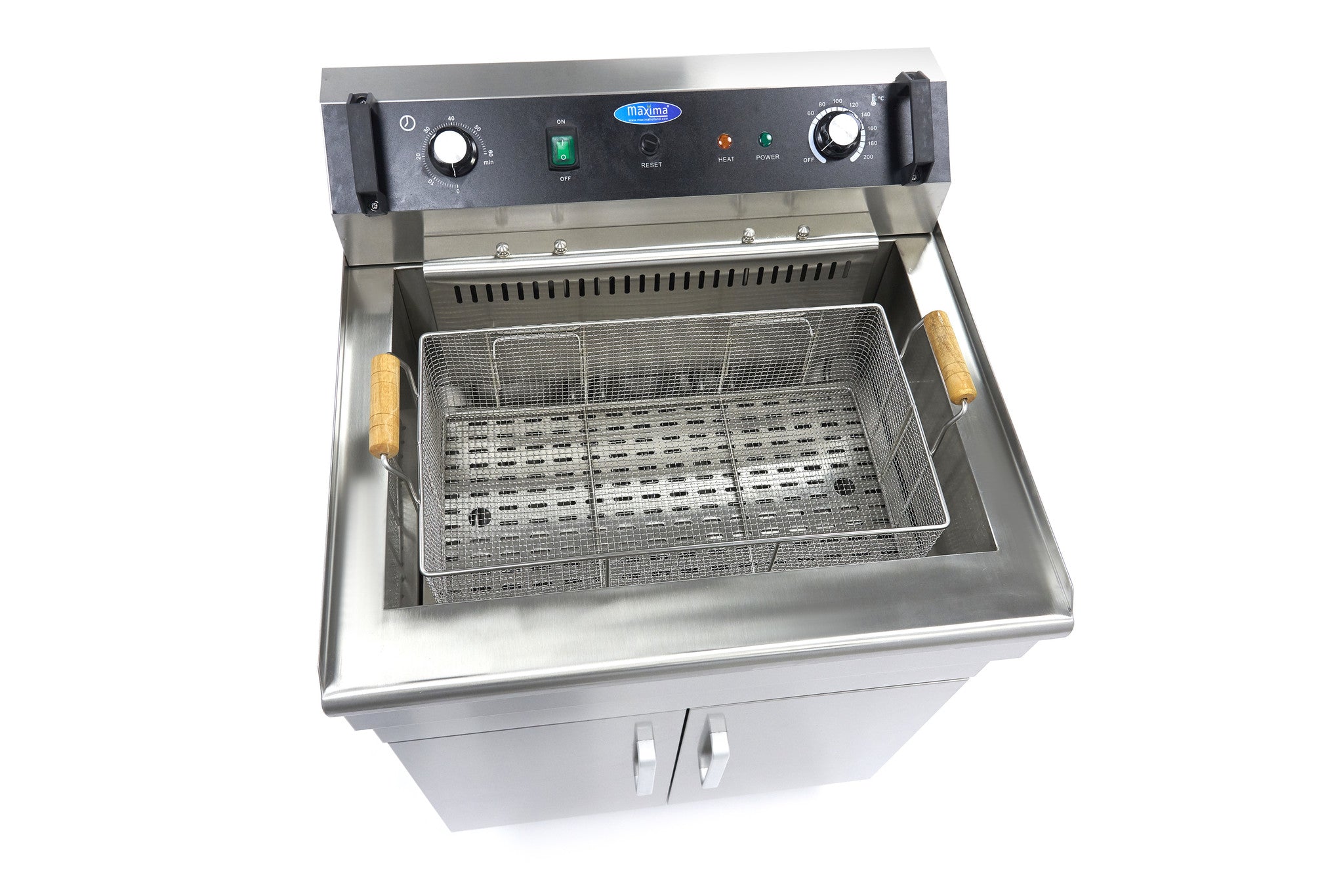 Friture - 35L - 1 kurv - med aftapningshane - 400V