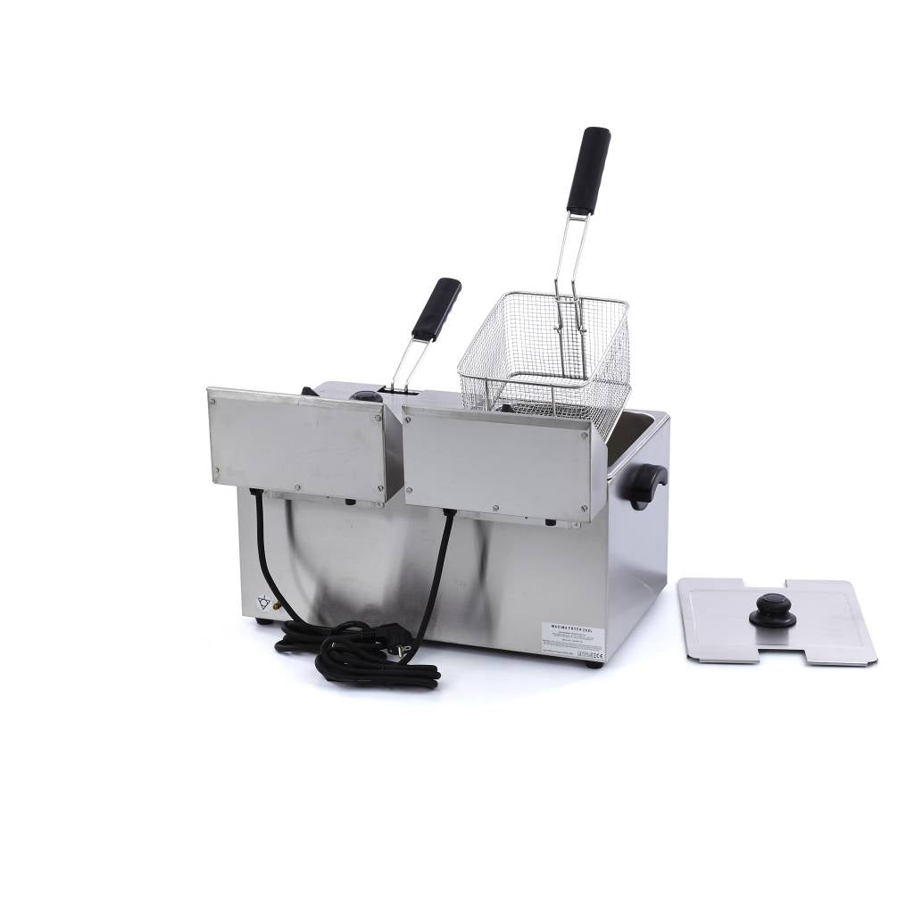 Friture - 2 x 8L - 2 kurve - med aftapningshane