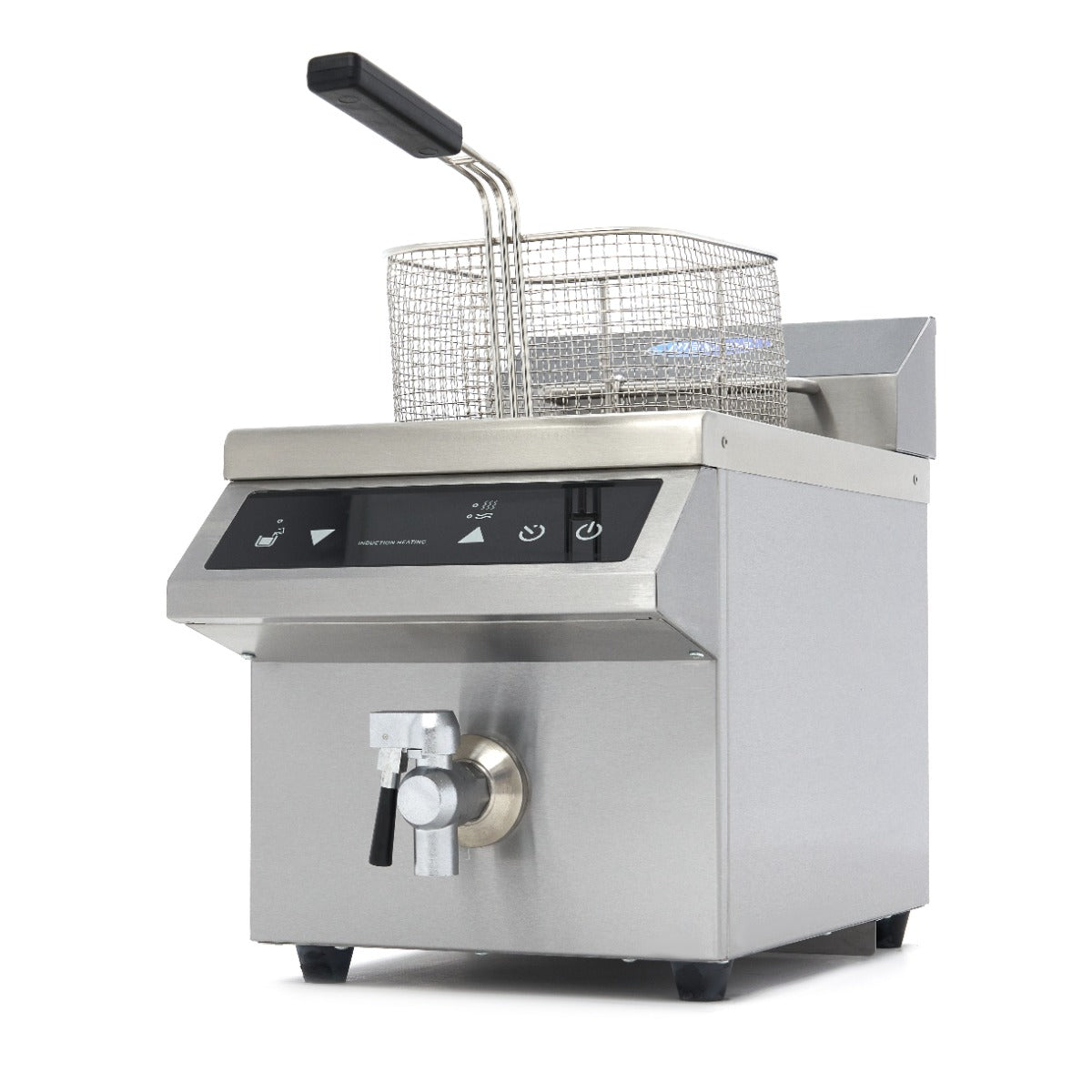 Friture - 8L - 1 kurv - Induktion - med aftapningshane