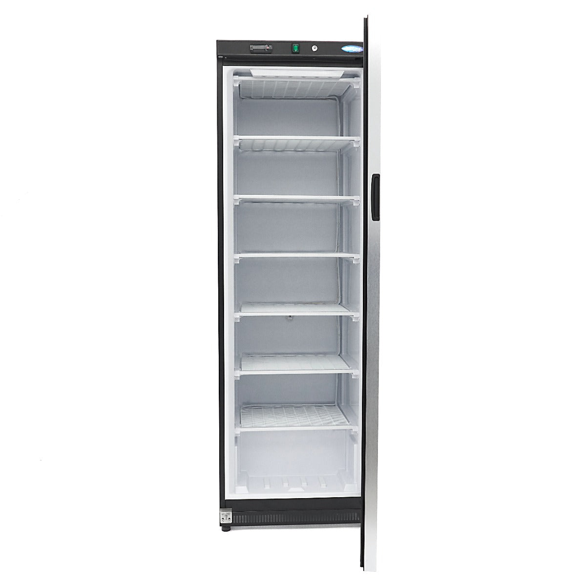 Fryser - 400L - Sort - med glaslåge