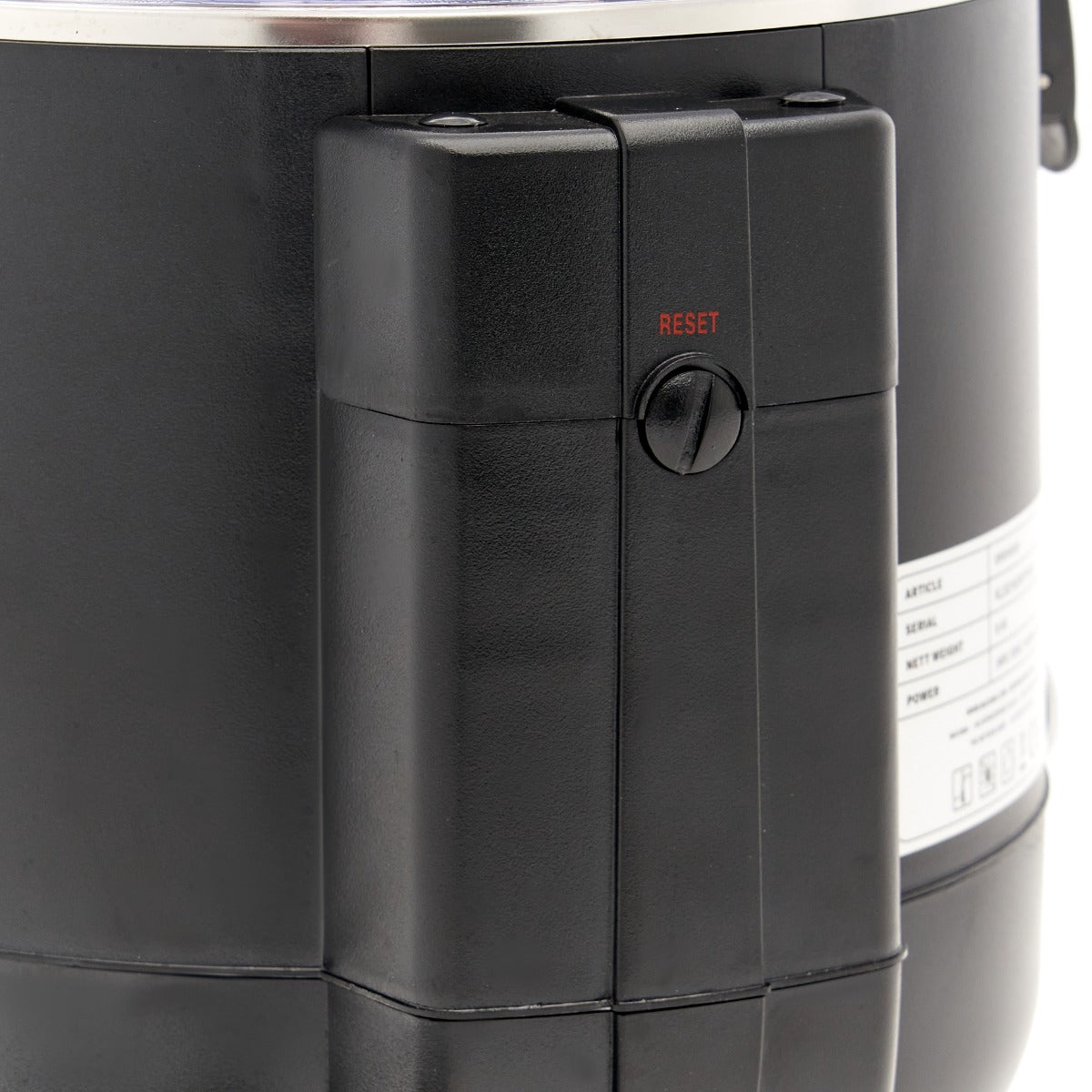 Chokolade dispenser - varm - 10L - Sort