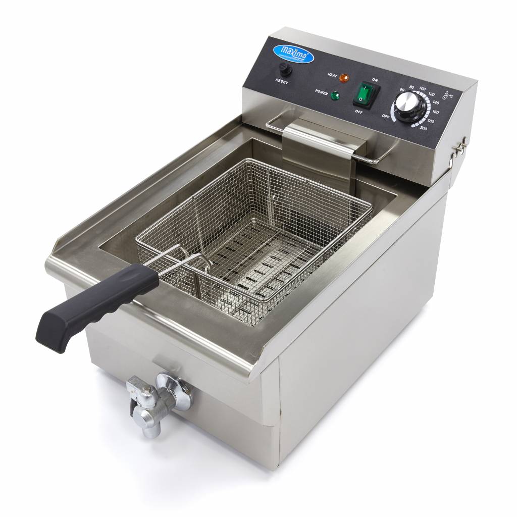 Friture - 16L - 1 kurv - med aftapningshane