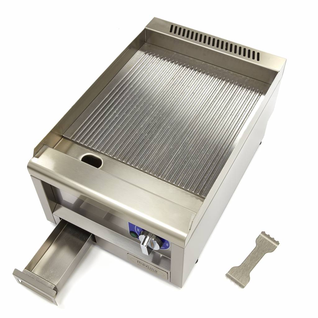 Stegeplade i professionel kvalitet - rillet - Enkelt enhed - 60 cm dyb - Elektrisk - 400V