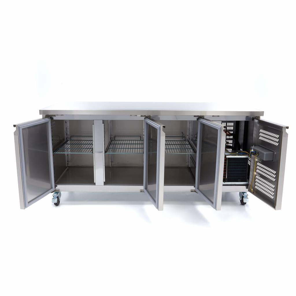 Frysebord - 465L - 180cm - 3 Dør