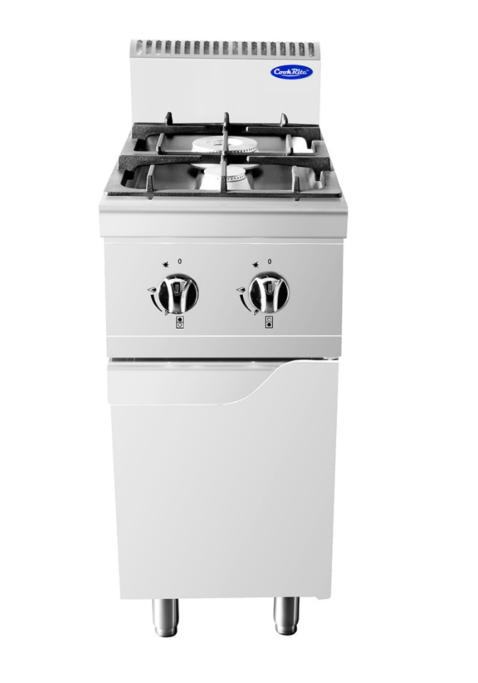 Gaskomfur - 2 brændere - 1 x 7 og 1 x 3,5 kW