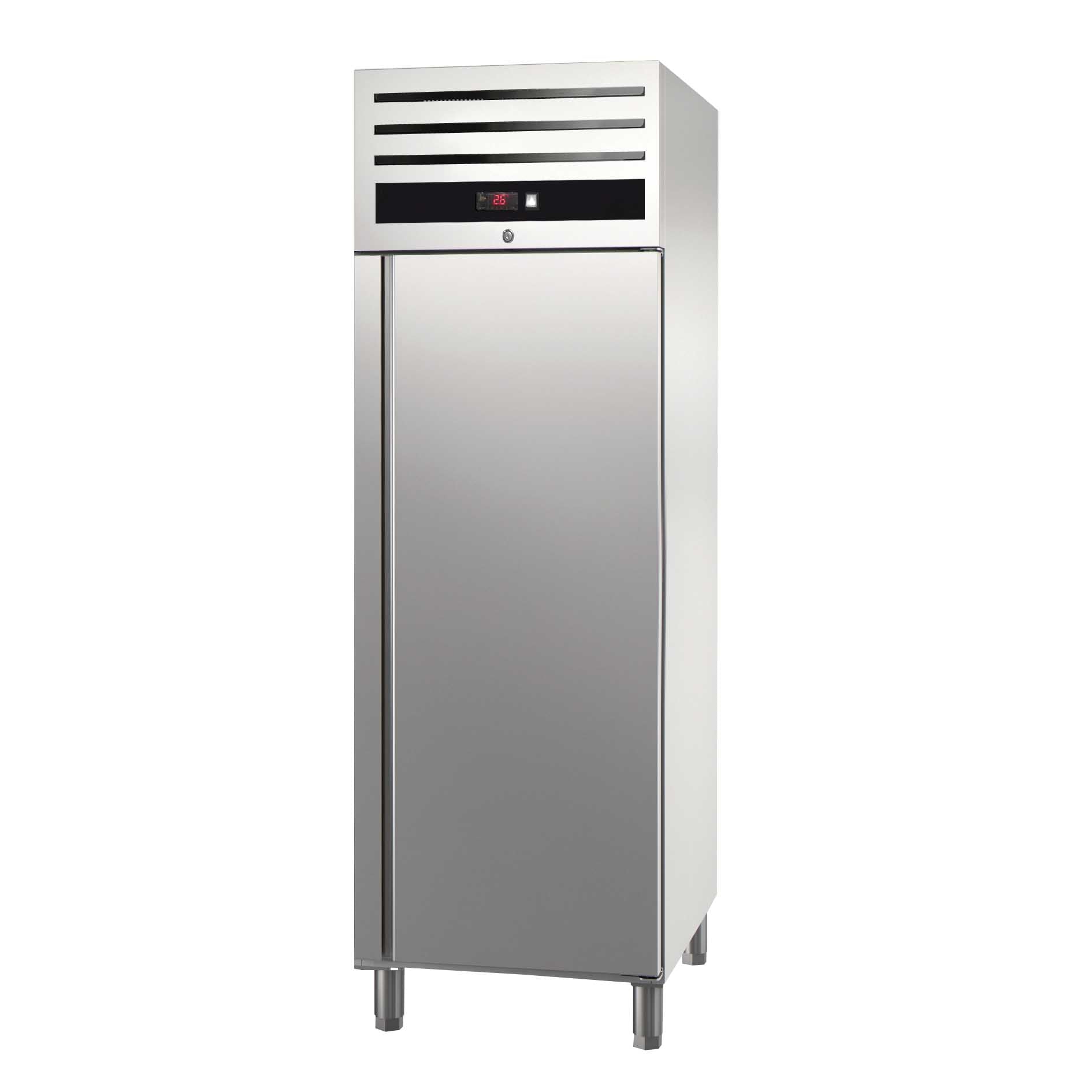 Køleskab - Rustfrit Stål - GN 2/1 - 460 liter
