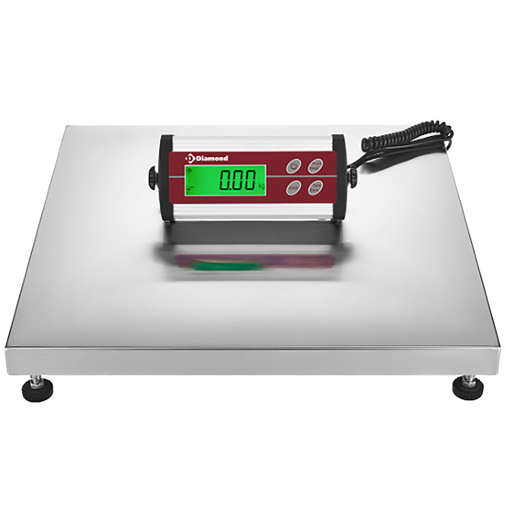 Elektronisk vægt i rustfrit stål, 150 kg x 50 g