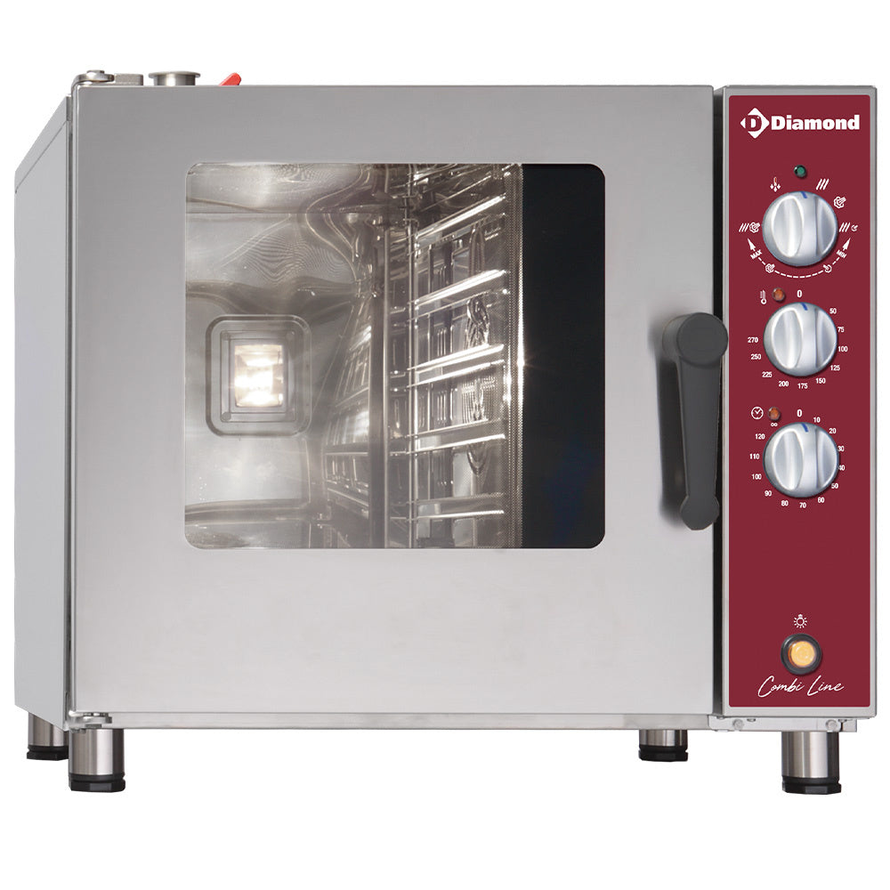 El-ovn damp/varmluft, 5x GN 1/1