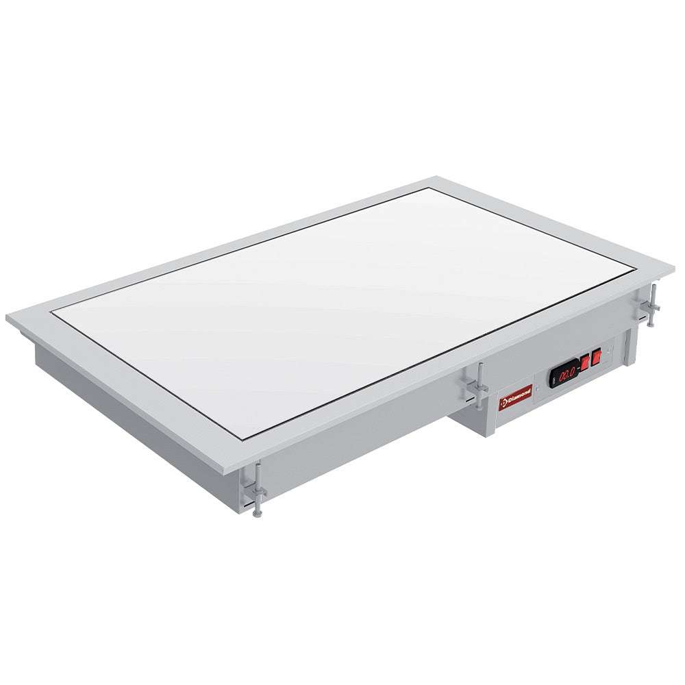Vitrokeramisk element hvid 2 GN 1/1