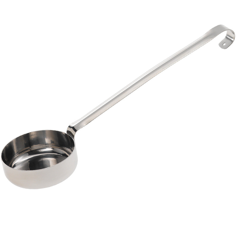 Øse i rustfrit stål, flad bund, 170 gr.