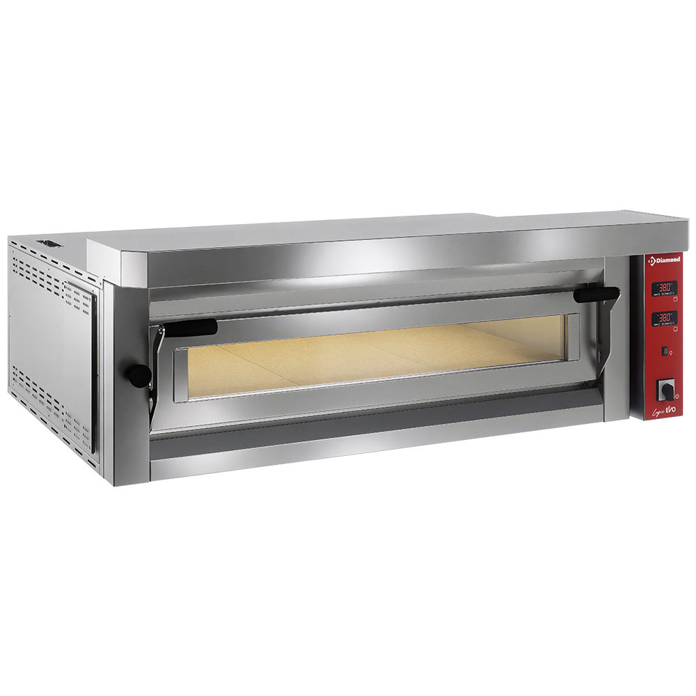 Elektrisk pizzaovn "ekstra stor", 6 pizzaer 350 mm - FULDSTÆNDIG STENUTVÆRK