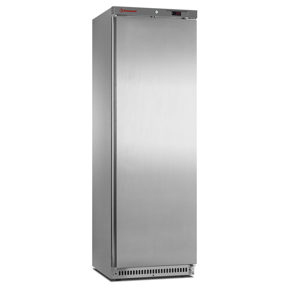 Køleskab, 400 liter. Rustfrit stål