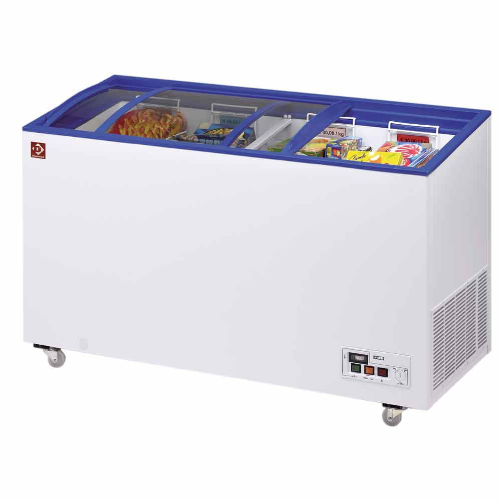 Butiksfrysermed skydedøre, 290 liter