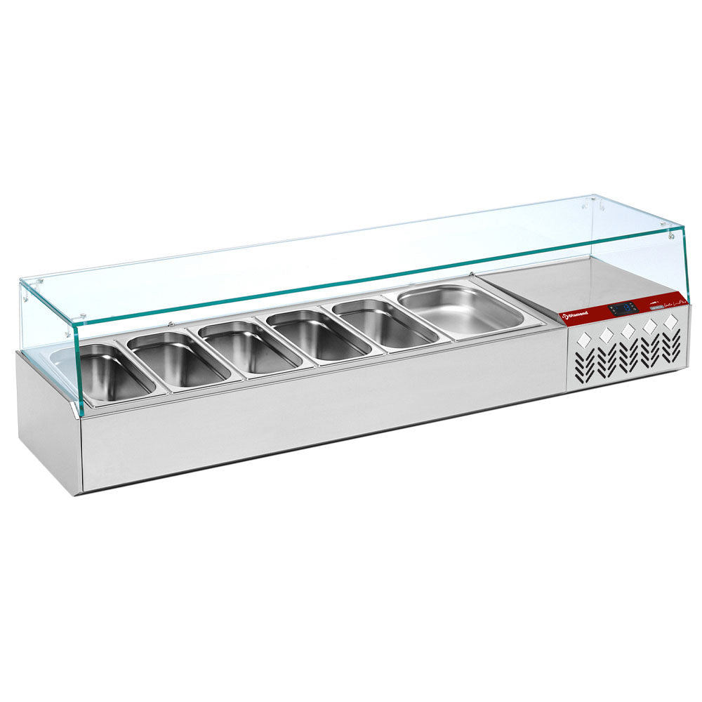 Køleopsats GN 6x1/3, med højre glas