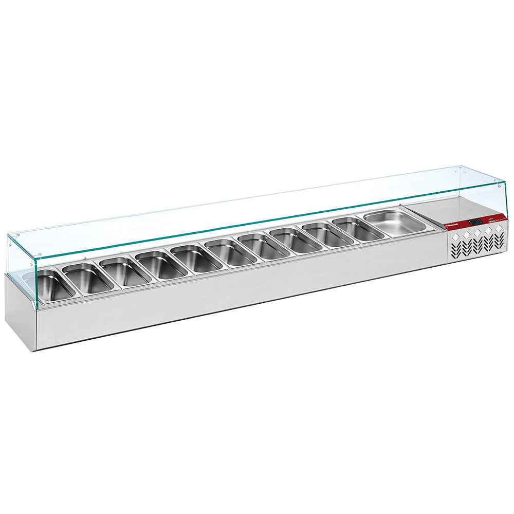 Køleopsats GN 11x1/3, 1x1/9, med højre glas