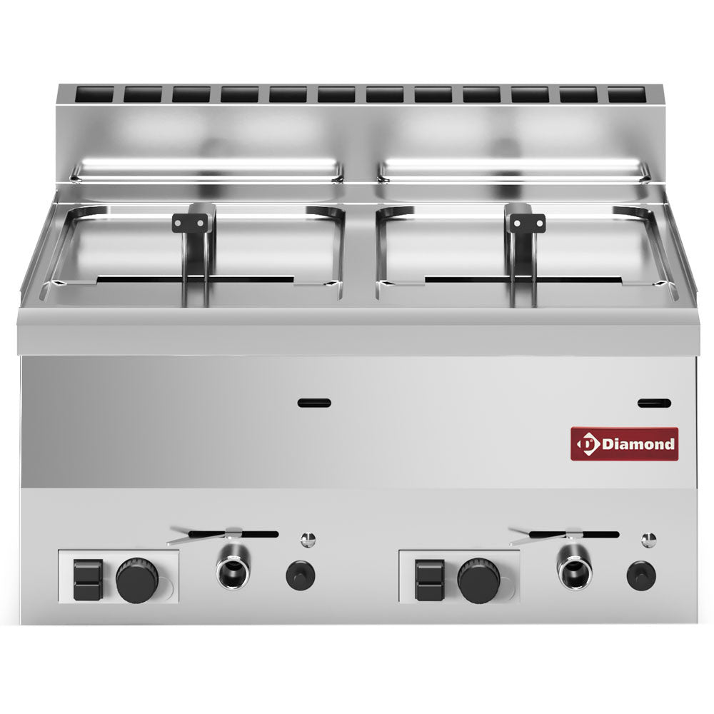 Friture, gas -, 2 kummer 8 liter -Top-