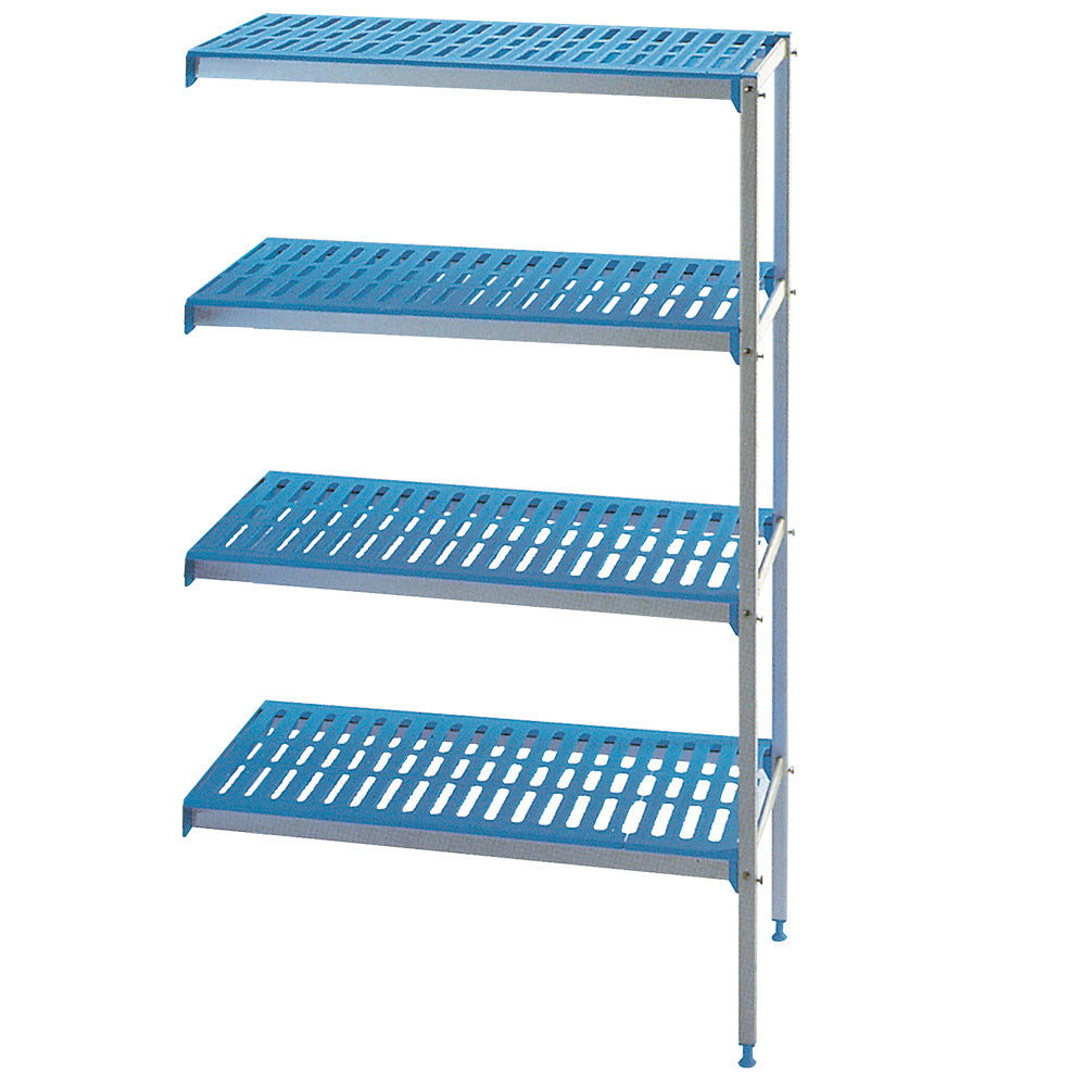 Hjørnehylde i anodiseret aluminium GN 4 niveauer "Modular Rack"