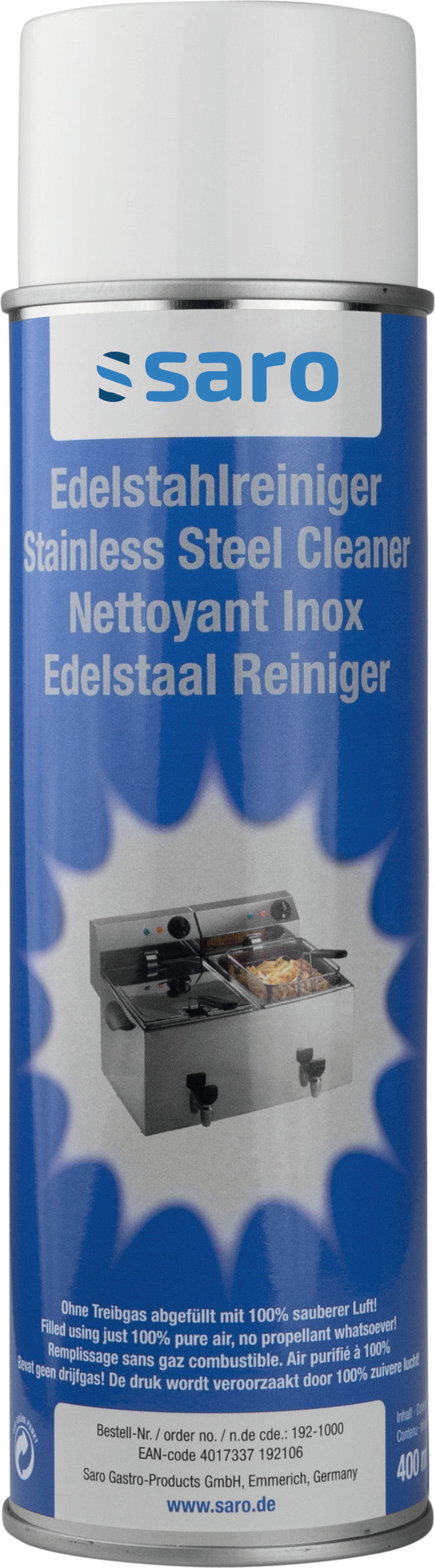 SARO Rengøringsmiddel til rustfrit stål, model R 50